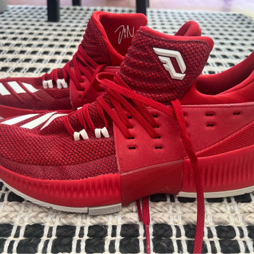Adidas Dame 3 Red & White